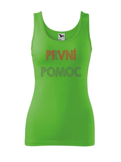 Dámské tílko s potiskem Pivní pomoc