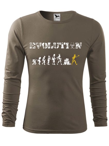 Pánské bavlněné triko Evolution zombie