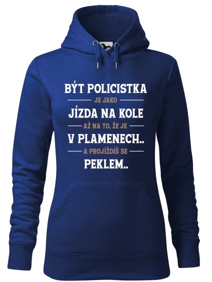 Dámská mikina s potiskem Být policistka