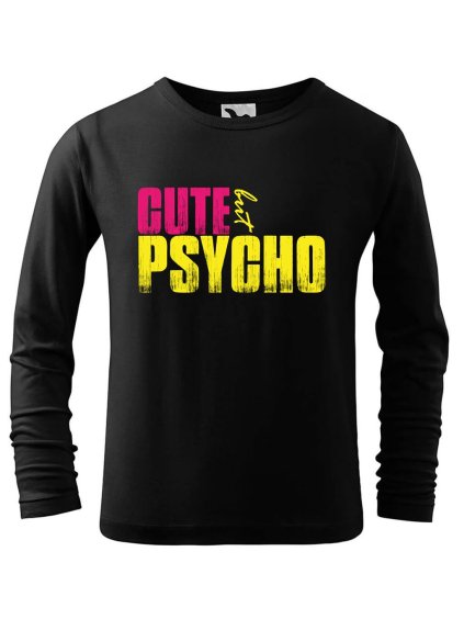 Dětské bavlněné triko Cute but psycho