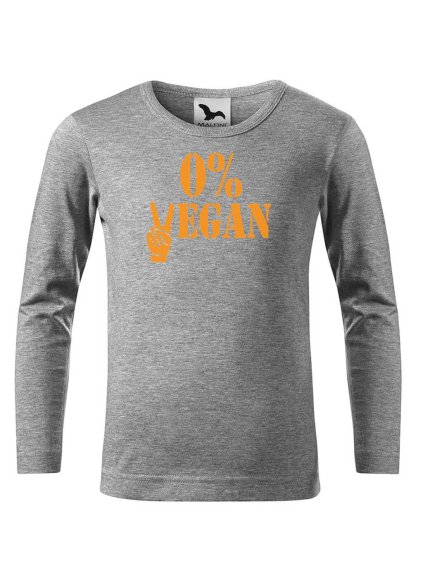 Dětské bavlněné triko 0% vegan