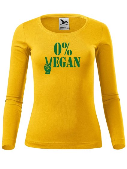 Dámské bavlněné triko 0% vegan