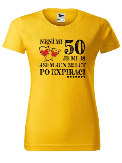 Dámské tričko s potiskem Po expiraci