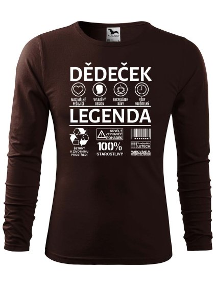 Pánské bavlněné triko Dědeček legenda