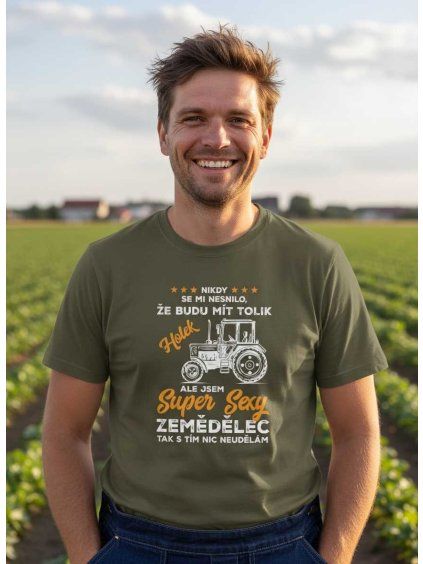 Pánské tričko sexy zemědělec