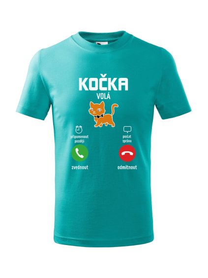 Dětské tričko Kočka volá