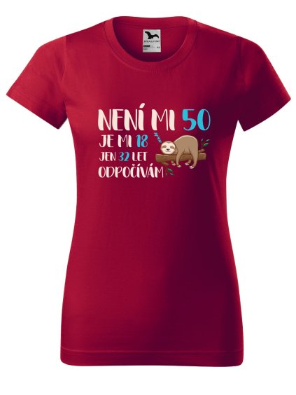 Dámské narozeninové tričko 32 let odpočívám