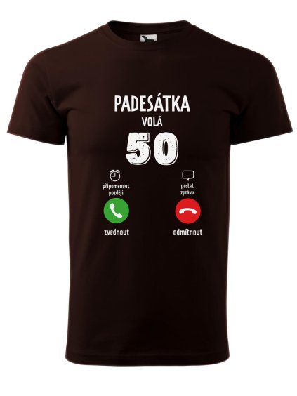 Pánské tričko s potiskem 50 volá