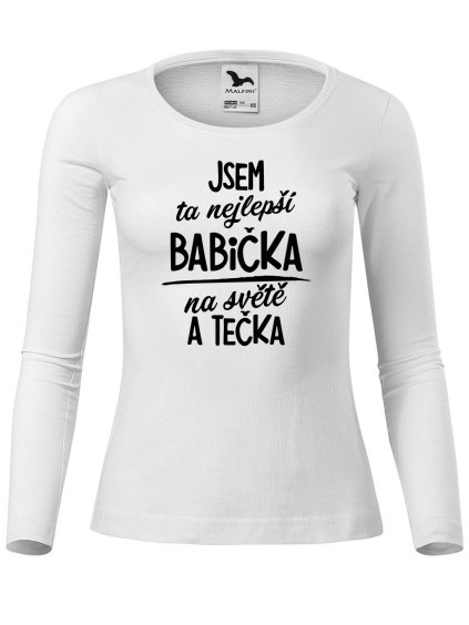 Dámské bavlněné triko Nejlepší babička na světě
