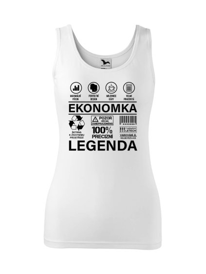 Dámské tílko s potiskem Ekonomka legenda