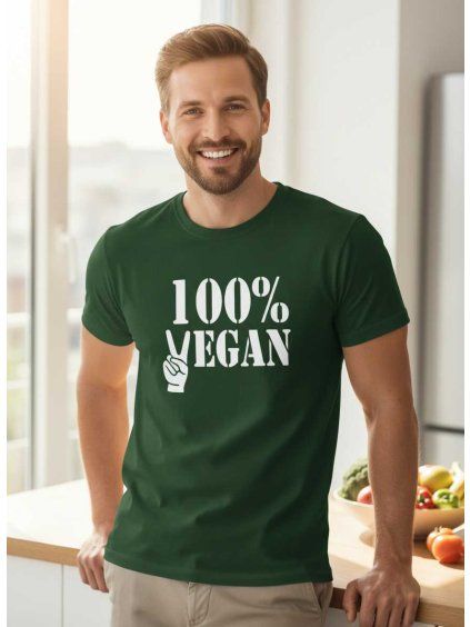 Dobrý triko pánské tričko s potiskem 100% vegan