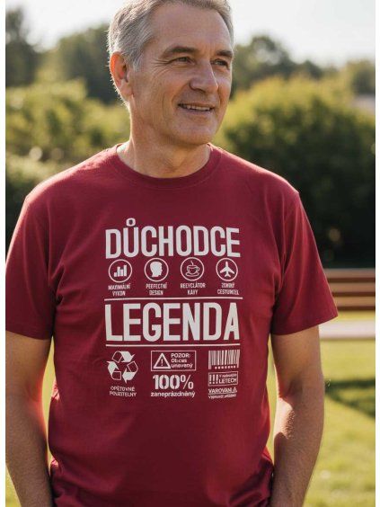Pánské tričko Důchodce legenda