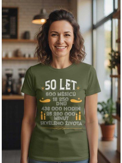 Dámské tričko 50 let dny