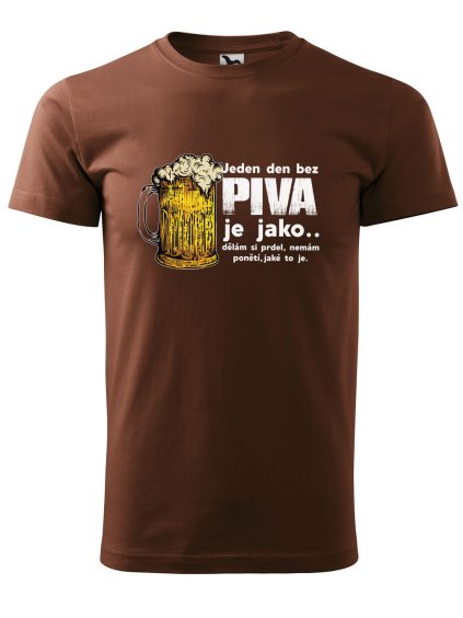 Pánské tričko s potiskem Den bez piva