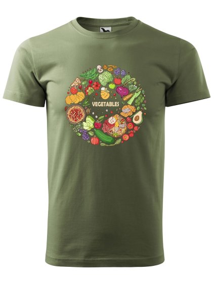 Pánské tričko s potiskem Vegetables