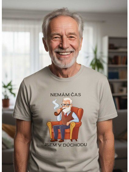 Pánské tričko nemám čas důchodce