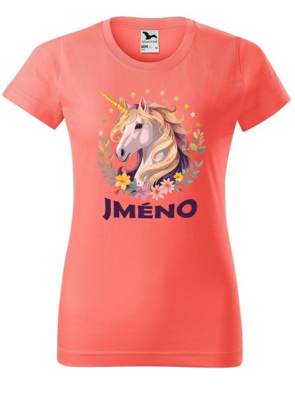 Dámské tričko Jednorožec se jménem
