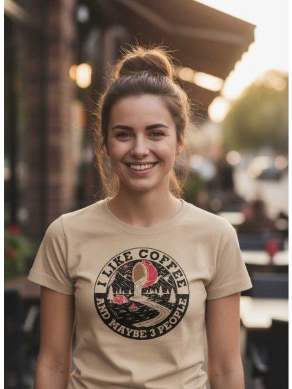 Dámské tričko I like coffee