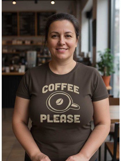 Dámské tričko Coffee please