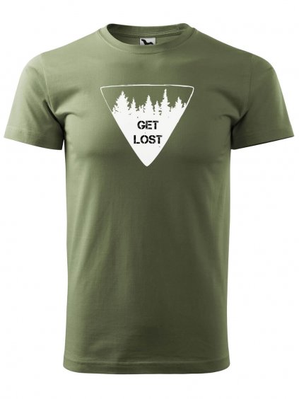 Pánské tričko s potiskem Get lost