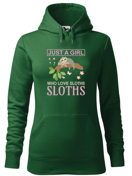 Dámská mikina s potiskem Love sloths
