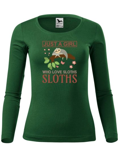 Dámské bavlněné triko Love sloths