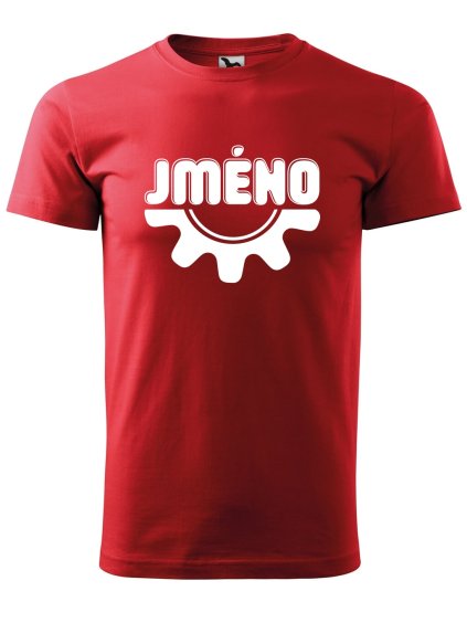 Pánské tričko s potiskem Ozubené kolo jméno