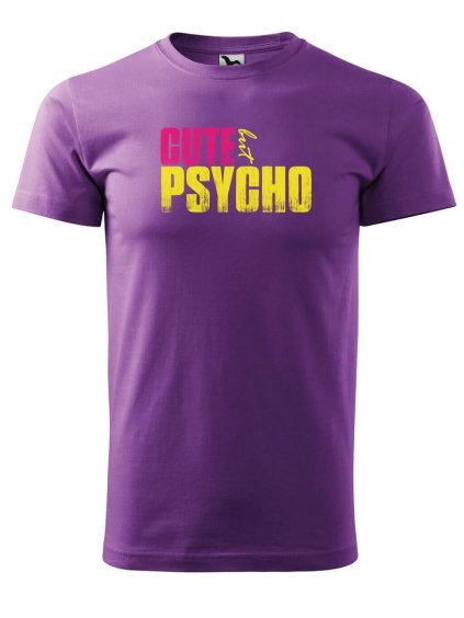 1968 11 panske tricko s potiskem cute but psycho