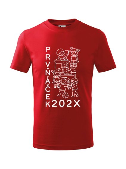 Dětské tričko s potiskem Prvňáček