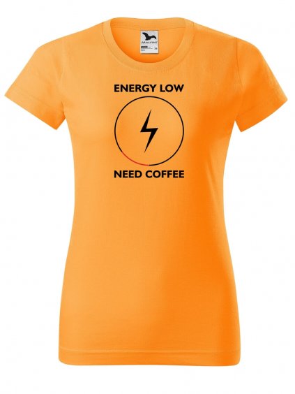 Dámské tričko s potiskem Need coffee