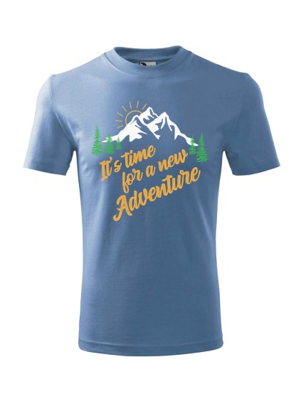 Dětské tričko New Adventure (Barva trička (děti) NOVÉ Apple green, Velikost - všechny NOVÉ 110 /4 roky)