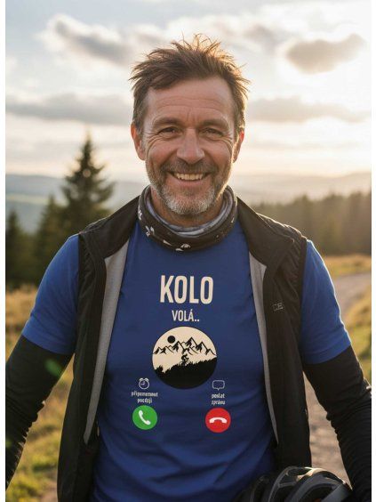 Dobrý triko pánské tričko kolo volá