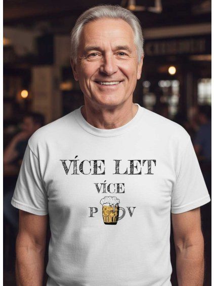 Narozeninové tričko více let více piv