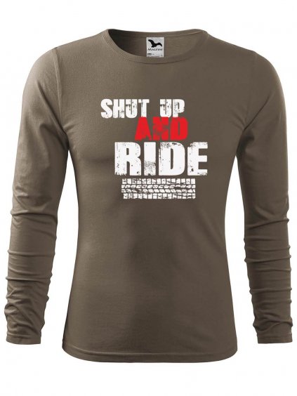 Pánské triko Shut up and Ride