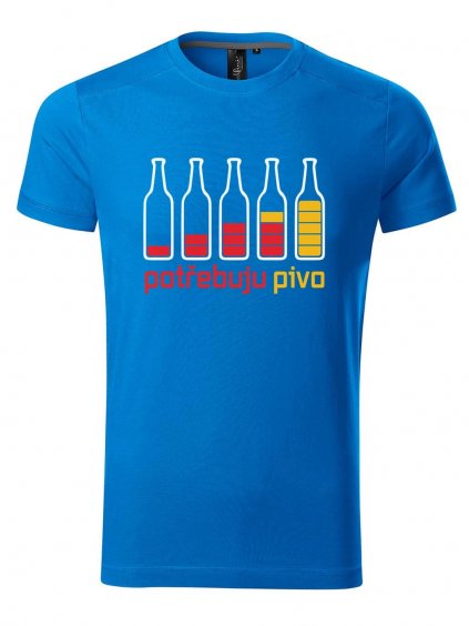 Vtipné pánské tričko Potřebuju PIVO