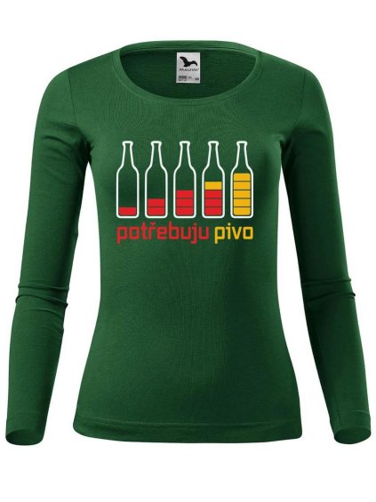 2322 5 damske triko s potiskem potrebuju pivo