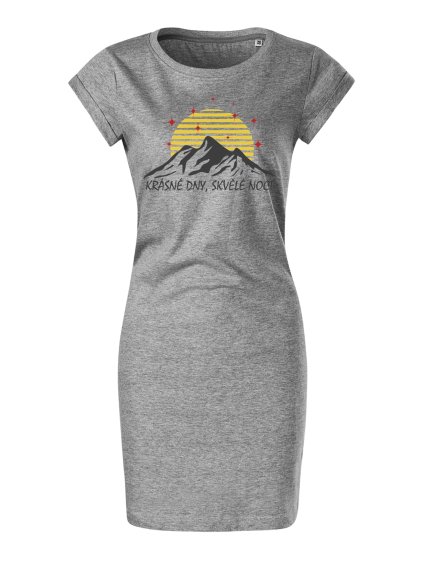 Bavlněné letní šaty Krásné dny (Velikost XL, Šaty freedom Tyrkysová)