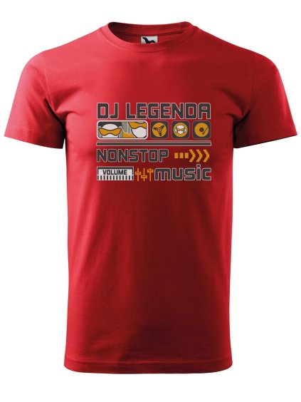 Dobrý triko pánské tričko basic s potiskem červená