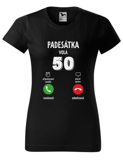 Dobrý triko dámské tričko basic s potiskem černá