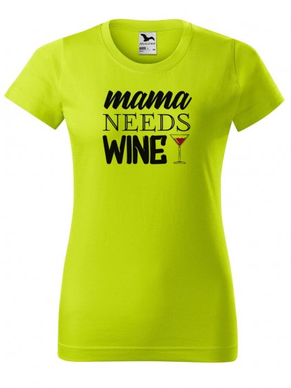 basic dámské momma wine limetková