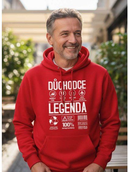Pánská mikina Důchodce legenda