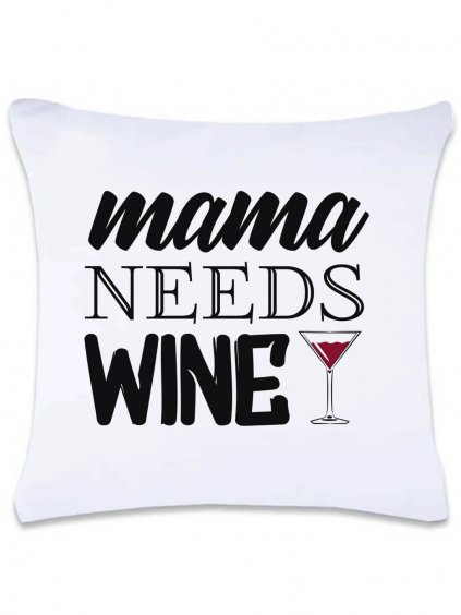 polštářek momma wine