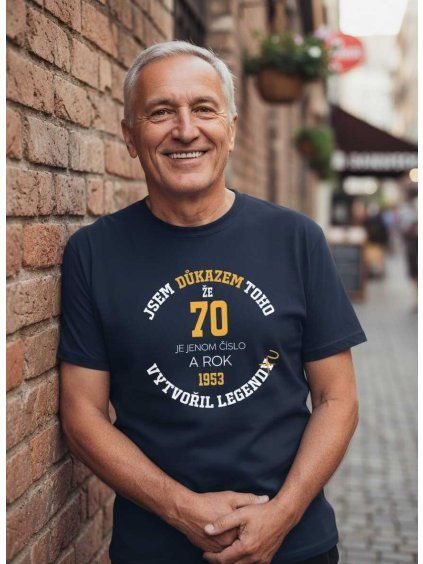 Pánské tričko 70 je jen číslo