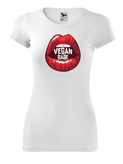 2451 damske tricko vegan babe