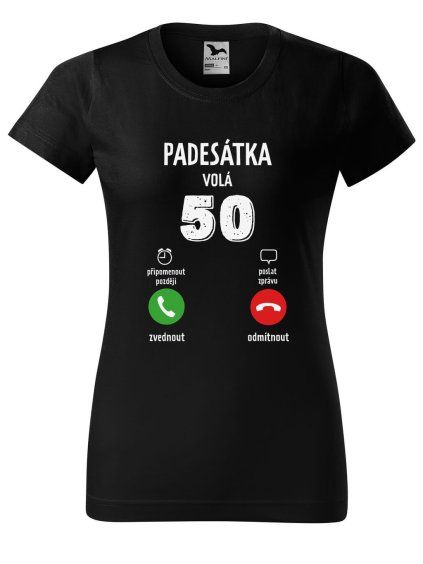Dobrý triko dámské tričko basic s potiskem černá