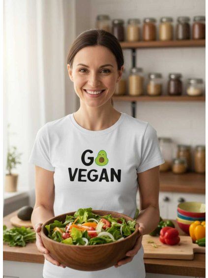 Dámské tričko Go vegan