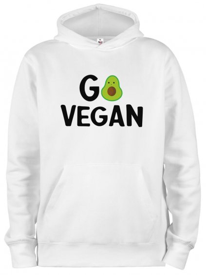 Mikina s potiskem Go vegan