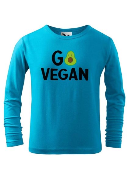 2556 8 detske triko go vegan