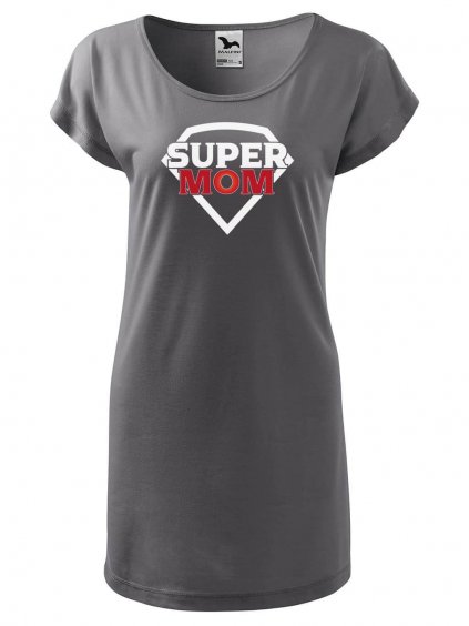 Dámské tričko/šaty s potiskem Super mom