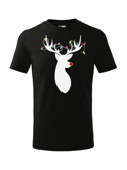 Dětské vánoční tričko s jelenem